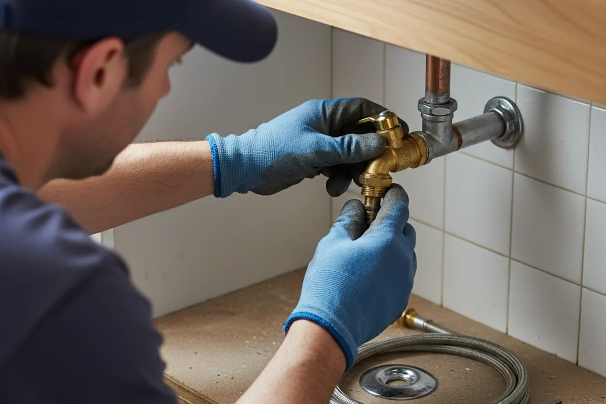 Shutoff valve and fitting work during Repiping in Crater Lake